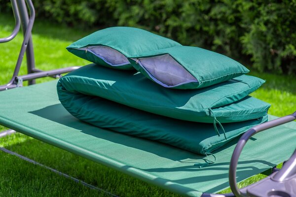 Tomido Zahradní houpačka COMFORT LUX tmavě zelená F181