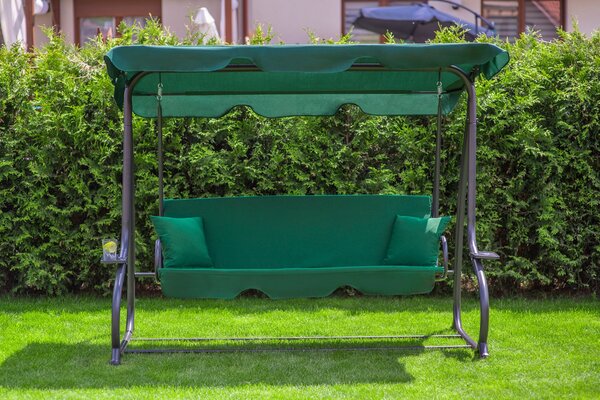 Tomido Zahradní houpačka COMFORT LUX tmavě zelená F181