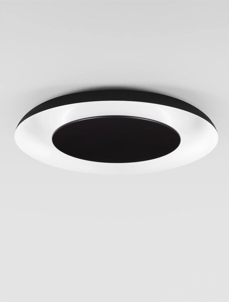 LED stmívatelné černo-bílé designové stropní svítidlo Epos 2 – Černá