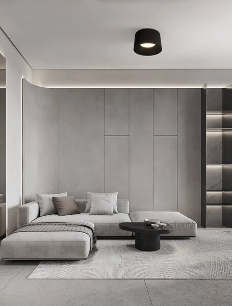 LED černé designové stropní svítidlo Atil – Čierne
