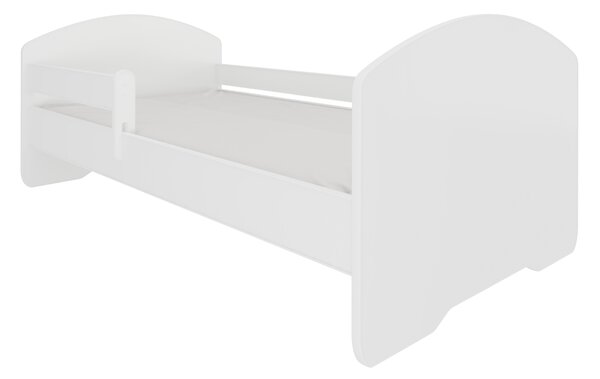 ADRK Postel PEPE, CH-Pep-Bar-W-140-E063, 140x70 cm se zábradlím a matrací, bílá