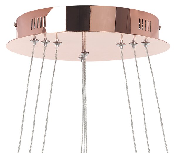 LED závěsná lampa ATREK Kov Zlatorůžová