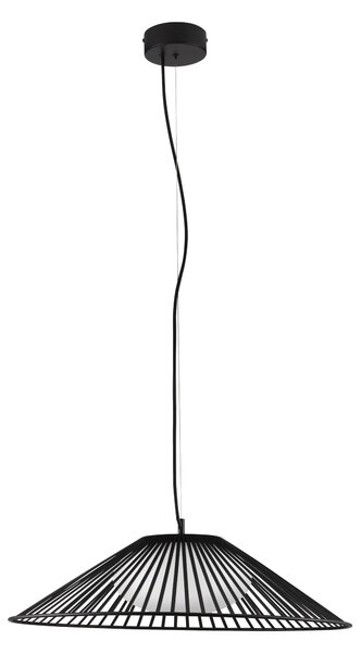 LED černý moderní lustr Brume – Černá