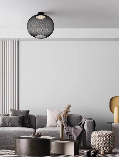 LED černé moderní stropní svítidlo Kinetic 50 – Černá