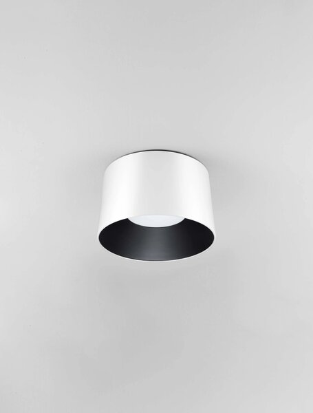 LED bílo-černé designové stropní svítidlo Atil – Biele