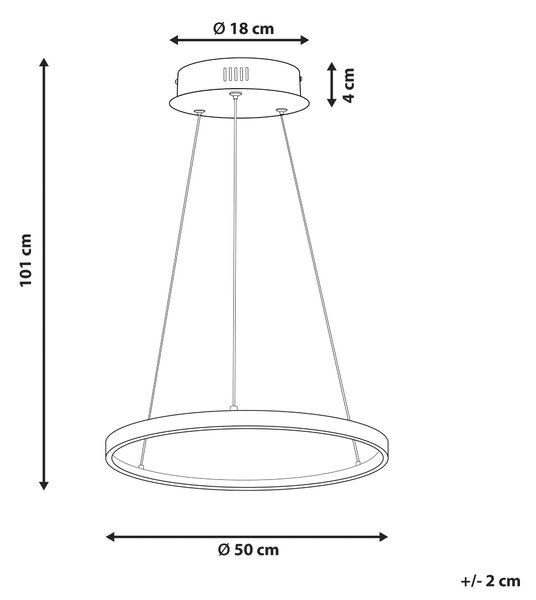 LED závěsná lampa JORDAN Kov Zlatorůžová