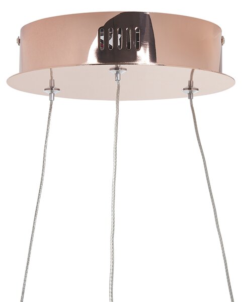 LED závěsná lampa JORDAN Kov Zlatorůžová