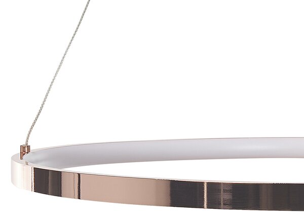 LED závěsná lampa JORDAN Kov Zlatorůžová