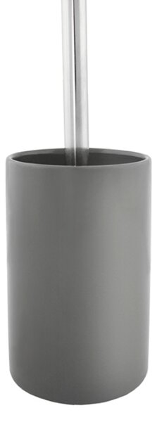 Toaletní kartáč (WC štětka) - CORAL grey, keramika