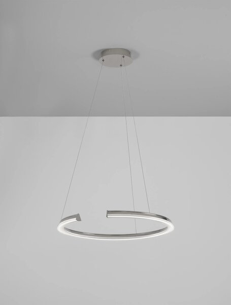 LED stmívatelný chromový moderní lustr Elmo – Šedá