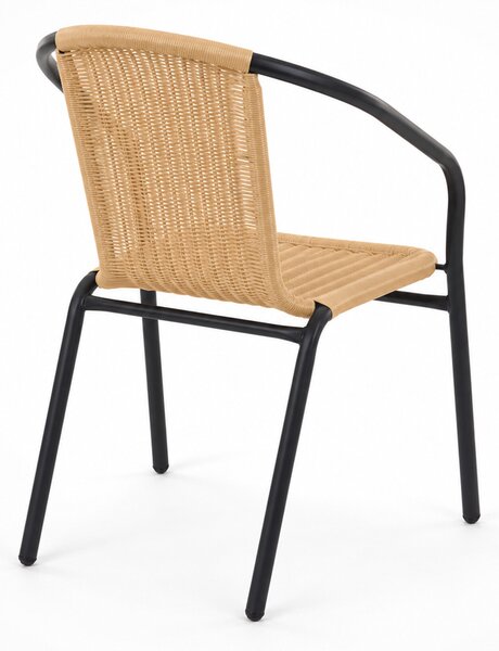 Linder Exclusiv Zahradní židle RATAN Dark Grey/Beige
