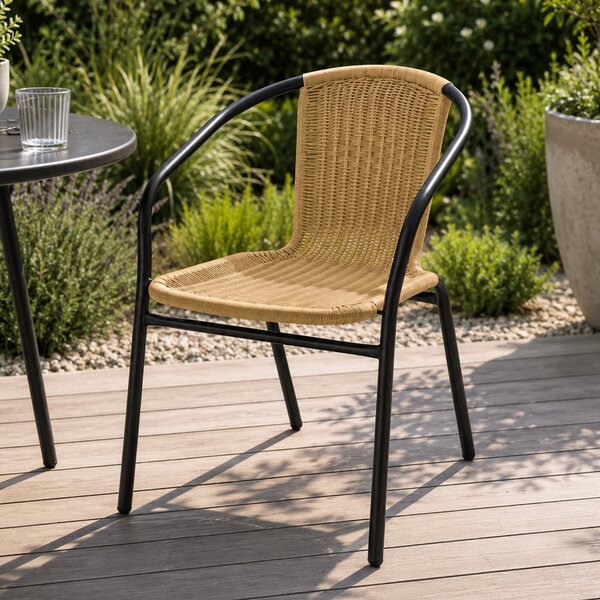 Linder Exclusiv Zahradní židle RATAN Dark Grey/Beige