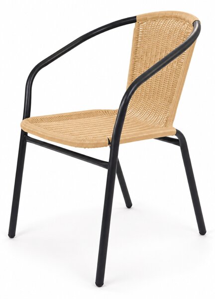 Linder Exclusiv Zahradní židle RATAN Dark Grey/Beige