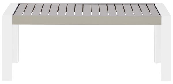Zahradní jídelní stůl CASTELLA 120 cm 70 cm Kov Taupe