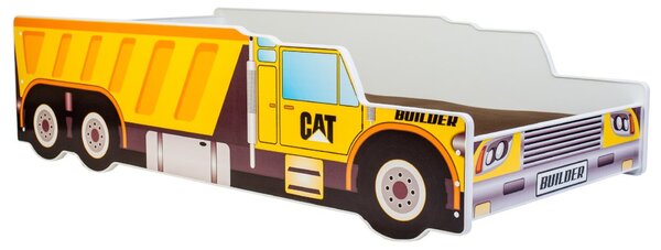 ADRK Postel CONSTRUCTION CAR, CH-CON-C-140-E1789, 140x70 cm s matrací, žlutá