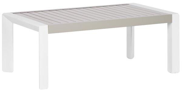 Zahradní jídelní stůl CASTELLA 120 cm 70 cm Kov Taupe