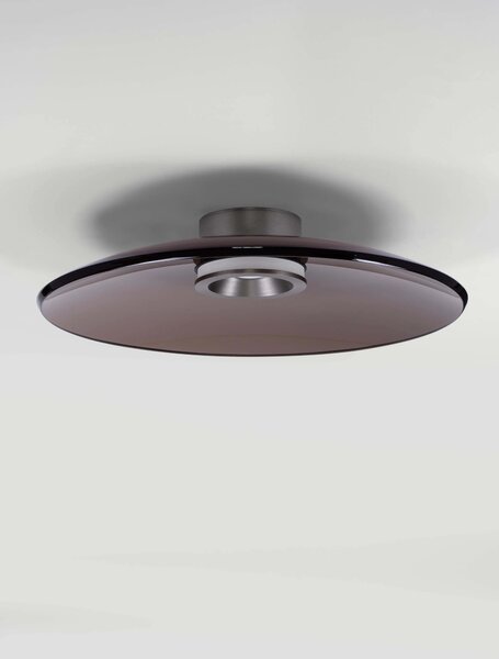 LED stmívatelné nikl moderní stropní svítidlo Esti – Šedá
