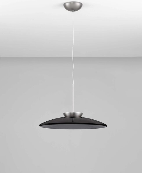 LED stmívatelný nikl designový lustr Esti – Šedá