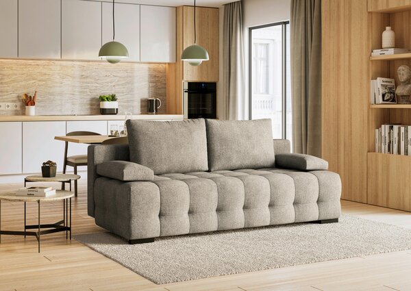 ROZKLÁDACÍ POHOVKA, textil, světle hnědá Stylife - Rozkládací sedačky