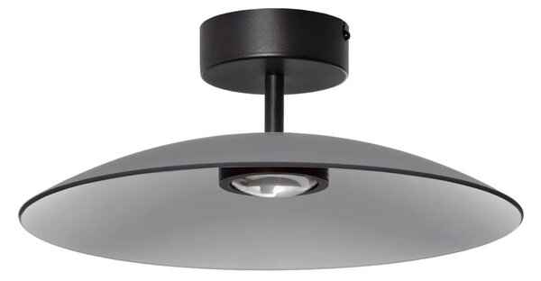 LED černo-kouřová designová stropní svítilna Polifemo – Černá