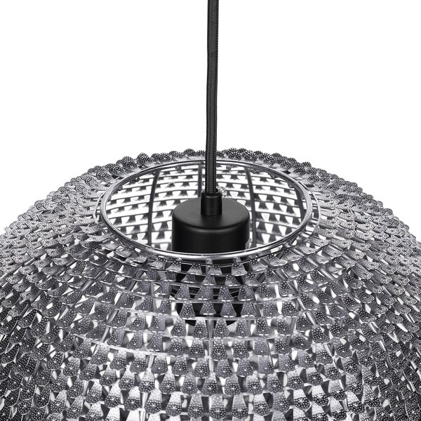 Závěsná lampa REINE Kov Stříbrná