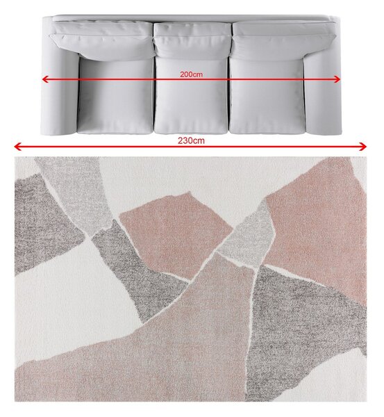 Koberec Softness cream/nude rose 160x230 cm