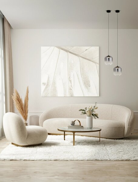 LED černo-šedý designový lustr Aelia