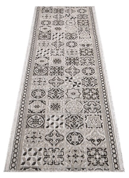 Makro Abra Běhoun Sisal MELISSA KF87A šedý Šíře: 70 cm