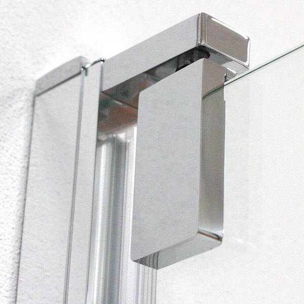 Dvoukřídlé sprchové dveře HANS II pro instalaci do niky 100 cm Brillant Sklo TRANSPARENT 200 cm