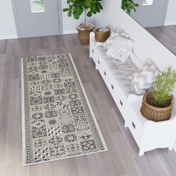Makro Abra Běhoun Sisal MELISSA KF87A šedý Šíře: 70 cm