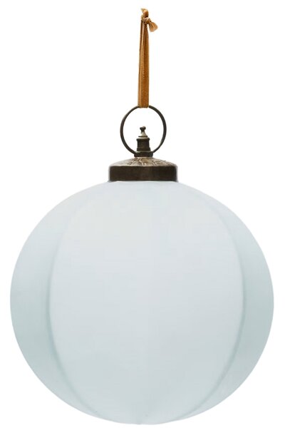 Bílá skleněná vánoční ozdoba Kave Home Talve 20 cm