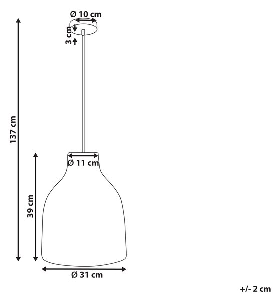 Závěsná lampa KELAKAS Proutí Přírodní