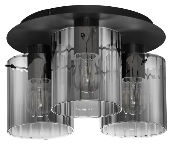 Černo designové stropní svítidlo Mirbi
