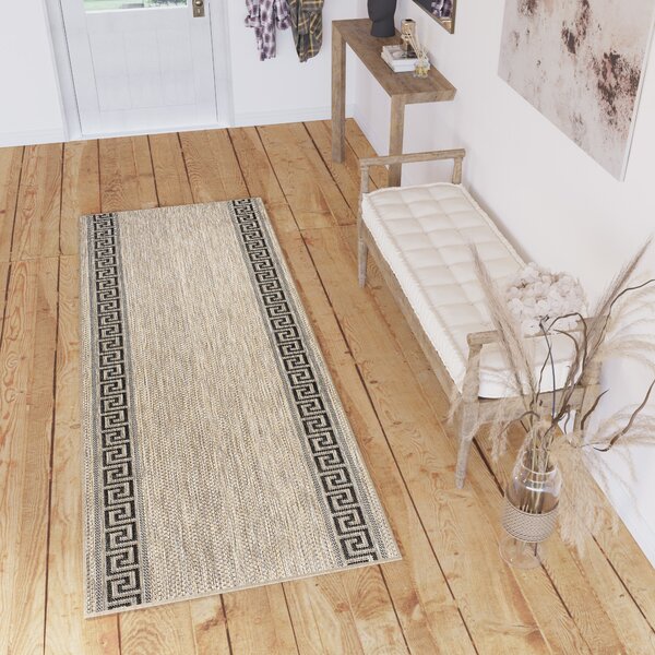 Makro Abra Běhoun Sisal MELISSA KF91A hnědý béžový Šíře: 80 cm