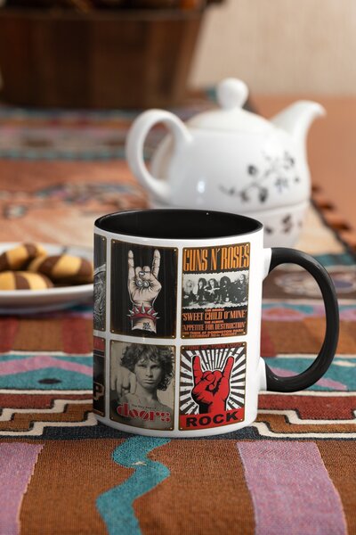 Rock & Roll Poster #1 | keramický hrnek 330ml