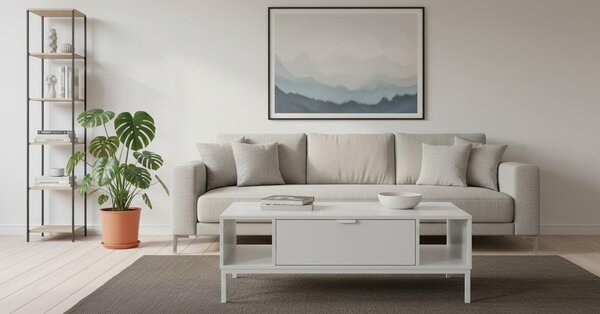 KONFERENČNÍ STOLEK, kašmírová, kov, kompozitní dřevo, 100/60/38 cm MID.YOU - Konferenční stolky, Online Only