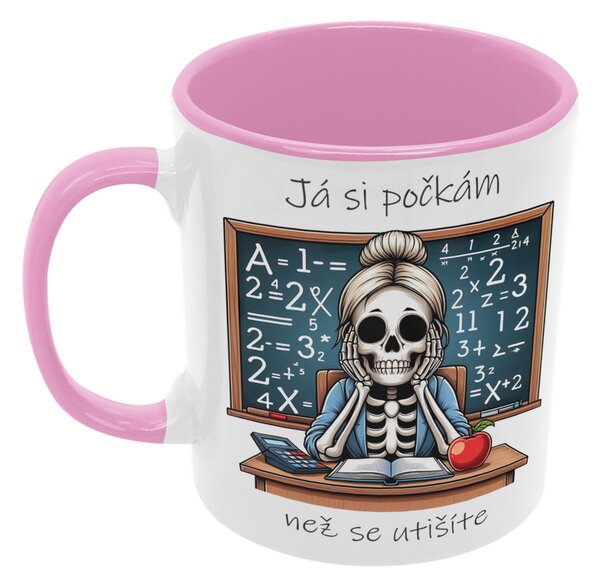 Čekání na ticho #1 | keramický hrnek 330ml, různé barvy - Růžová světlá
