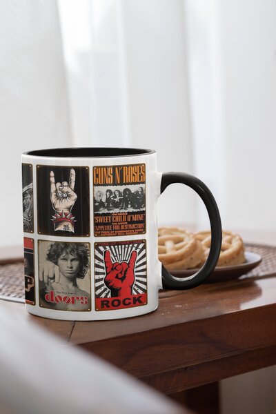Rock & Roll Poster #1 | keramický hrnek 330ml