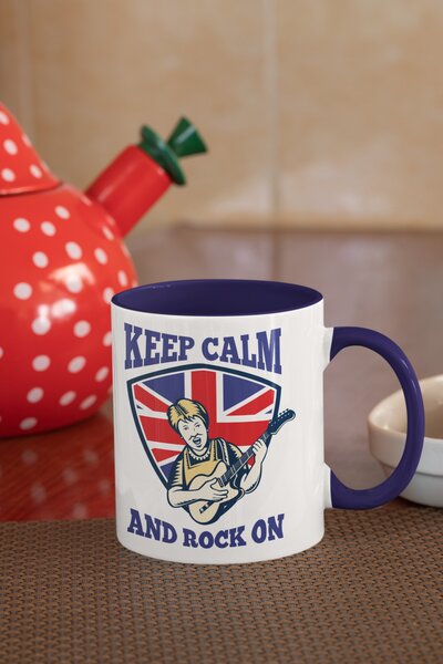 Keep Calm & Rock On #1 | keramický hrnek 330ml