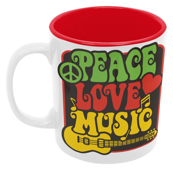 Hippies Legacy | keramický hrnek 330ml, různé barvy - Červená