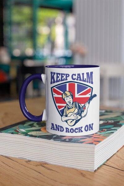 Keep Calm & Rock On #1 | keramický hrnek 330ml