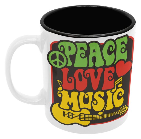 Hippies Legacy | keramický hrnek 330ml, různé barvy - Černá