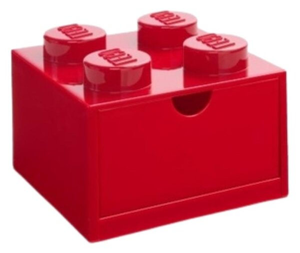 Červený úložný box LEGO® Storage 15,8 x 15,8 cm