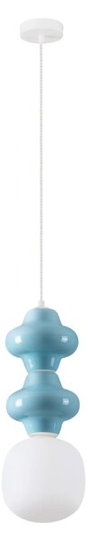 LED modro-bílý moderní lustr Clio