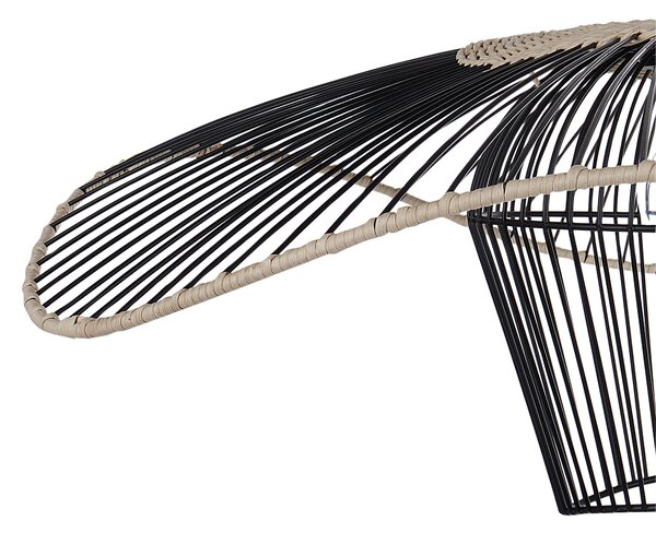 Závěsná lampa LUNGA Kov Černá