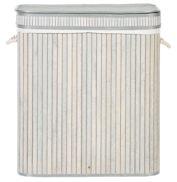 Koš na prádlo KALTHOTA Bambus Šedá 100 L