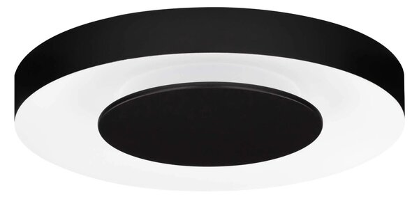 LED stmívatelné černo-bílé designové stropní svítidlo Pada – Černá