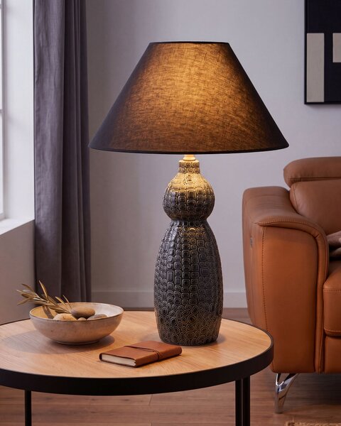 Stolní lampa MATINA Keramika Černá
