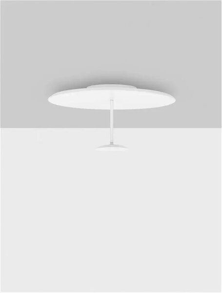 LED stmívatelné bílé designové stropní svítidlo Nima – Bílá