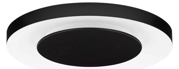 LED stmívatelné černo-bílé moderní stropní svítidlo Pada – Černá